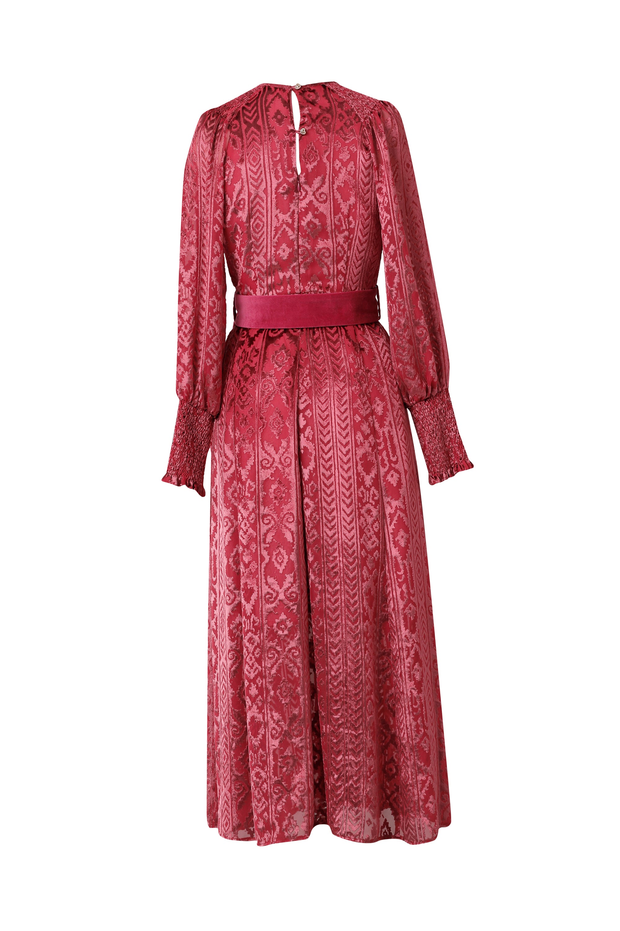 Sharon Devore Dress in Fuchsia