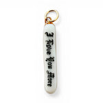 Load image into Gallery viewer, I Love You More Charm on Gold Singapore Chain
