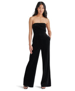 Load image into Gallery viewer, Swanilda Velvet Jumpsuit in Black
