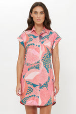 Load image into Gallery viewer, Mini Shirt Dress in Nautilus Navy
