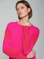 Load image into Gallery viewer, Lost Pullover Sweater in Pink &amp; Red
