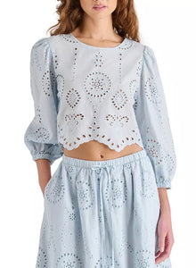 Meera Top in Iris Blue