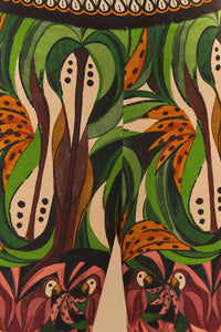 Coconut Tree Flow Pants in Green