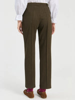 Load image into Gallery viewer, Elisa Pant in Olive Green Flannel
