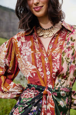Load image into Gallery viewer, Winter Garden Mix Mini Dress in Multi
