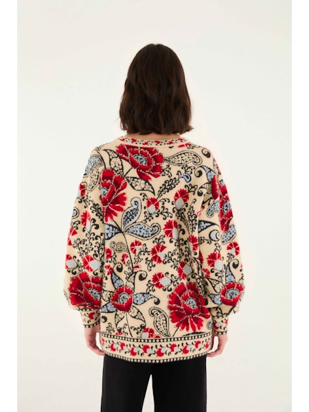 Francesca Knit Cardigan in Sand