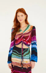 Load image into Gallery viewer, Precious Gems Long Sleeve Top in Multicolor

