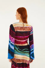 Load image into Gallery viewer, Precious Gems Long Sleeve Top in Multicolor
