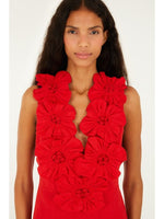 Load image into Gallery viewer, Sleeveless Midi Dress in Red
