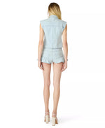 Load image into Gallery viewer, Cassady Denim Top in Sulphur
