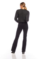 Load image into Gallery viewer, Madeline Cardigan in Black with Silver
