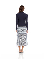 Load image into Gallery viewer, Selena Ruched Top in Navy
