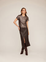 Load image into Gallery viewer, Stacey Sequin Top in Brown
