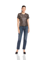 Load image into Gallery viewer, Stacey Sequin Top in Brown
