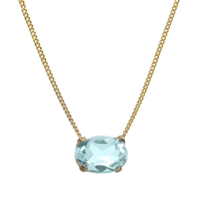 Iza Necklace in Light Blue