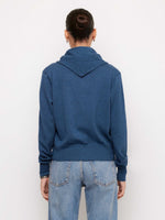 Load image into Gallery viewer, Wren Scarf Cardigan in Medium Blue

