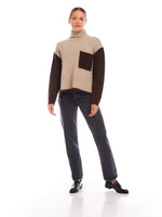 Load image into Gallery viewer, Colette Turtleneck Sweater in Stone
