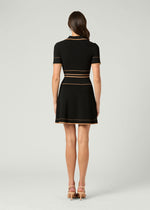 Load image into Gallery viewer, Maggie Dress in Jet/Terracotta
