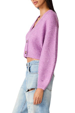 Load image into Gallery viewer, Mica Cardigan Sweater in Dusty Lavender
