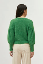 Load image into Gallery viewer, Eyelash Textured Sweater in Green
