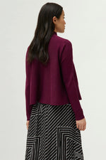 Load image into Gallery viewer, Mock Neck Flared Sweater in Purple
