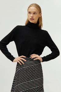 Turtleneck Sweater in Black