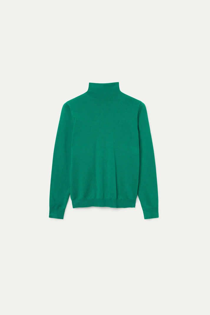 Turtleneck Sweater in Green