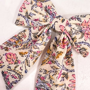 Block Print Hair Bow