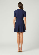 Load image into Gallery viewer, Antonia Knit Dress in Navy
