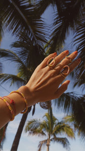 Clarte Bangle in Green and Red