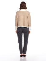 Load image into Gallery viewer, Mila Colorblock Sweater in Oat
