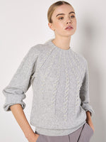 Load image into Gallery viewer, Dotted Pearl Sweater in Heather Grey
