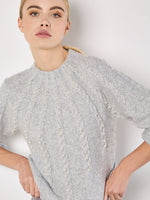 Load image into Gallery viewer, Dotted Pearl Sweater in Heather Grey
