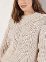 Load image into Gallery viewer, Cable Knit Sweater in Stone
