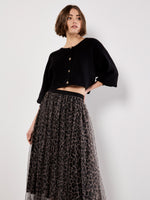 Load image into Gallery viewer, Layered Tulle Skirt in Leopard
