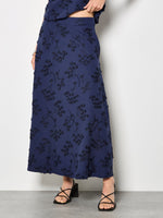 Load image into Gallery viewer, Dandelion Embroidered Skirt in Navy
