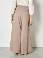 Load image into Gallery viewer, Wide Leg Gauze Trouser in Brown
