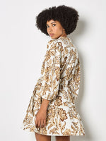 Load image into Gallery viewer, Boho Dress in Sarsa Cream
