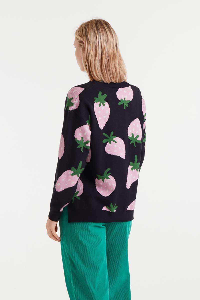 Strawberry Sweater in Black