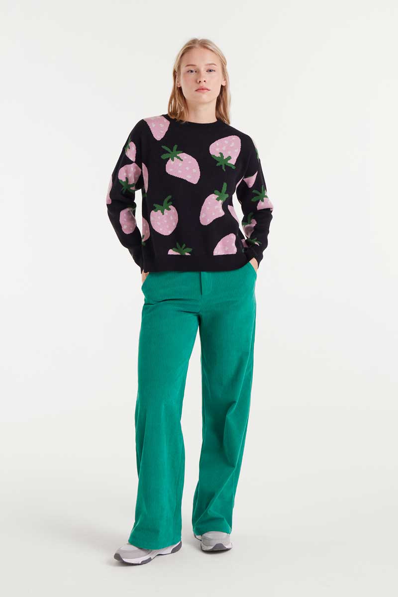 Strawberry Sweater in Black