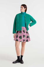 Load image into Gallery viewer, Strawberry Polka Dot Mini Skirt in Pink
