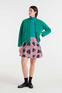 Strawberry Polka Dot Mini Skirt in Pink