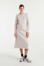 Load image into Gallery viewer, Polka Dot Cardigan in White
