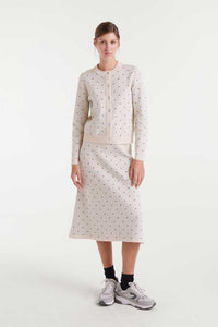 Polka Dot Cardigan in White