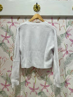 Load image into Gallery viewer, Cropped Cardigan in Bleach White
