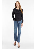 Load image into Gallery viewer, Long Sleeve Fersia Top in Black
