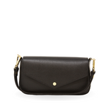 Load image into Gallery viewer, Italian Leather Shoulder/Crossbody Bag in Black
