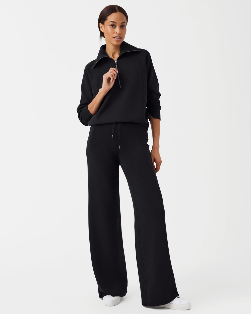 Air Essentials Wide Leg Pant in Black