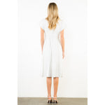 Load image into Gallery viewer, Floral Embroidered Dress in White/Blue
