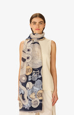 Load image into Gallery viewer, Octopus Scarf in Navy
